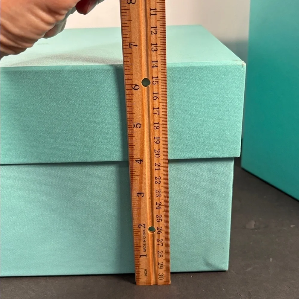 Tiffany & Co. Large Blue Storage Box Set (2) with Lids